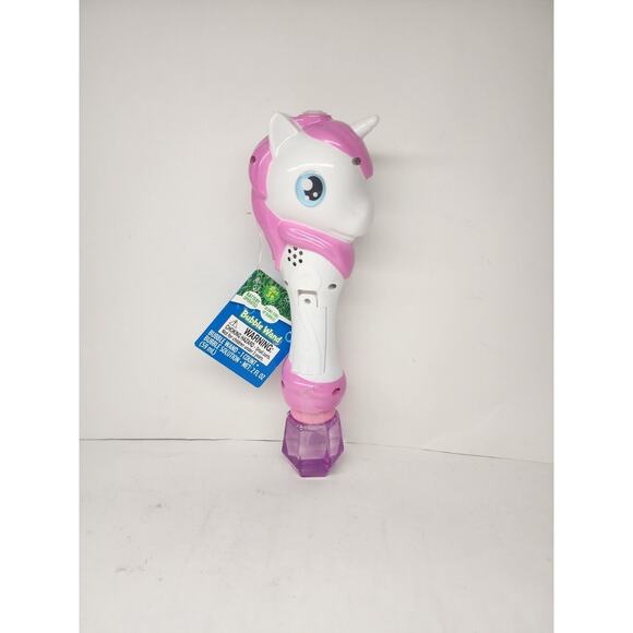 Unicorn Bubble Blower Wand Battery Operated with 2oz Bubble Solution - Picture 1 of 3